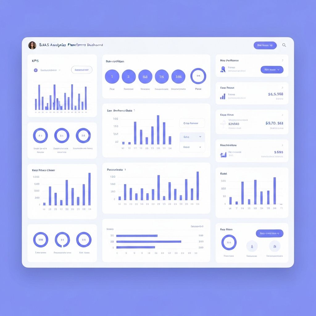 SAAS Analytics Platform interface